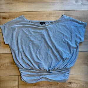 Express Metallic Silver Women's Blouse
